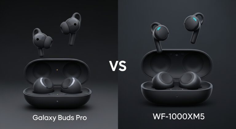 بيك تو تيك - Pick2Take - أفضل سماعات الأذن اللاسلكية في 2025 - AirPods Pro vs Galaxy Buds vs Sony WF-1000XM5 مقال أفضل سماعات الأذن اللاسلكية في 2025 - AirPods Pro vs Galaxy Buds vs Sony WF-1000XM5
