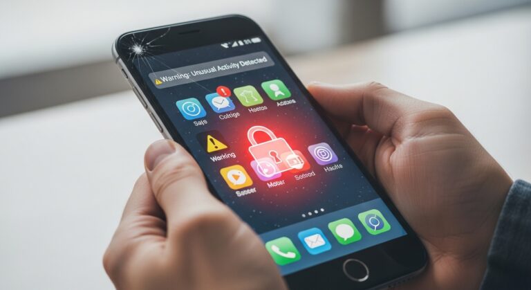 بيك تو تيك - Pick2Take - إشارات تدل أن هاتف مخترق: دليل شامل للحماية الرقمية إشارات تدل أن هاتفك مخترق